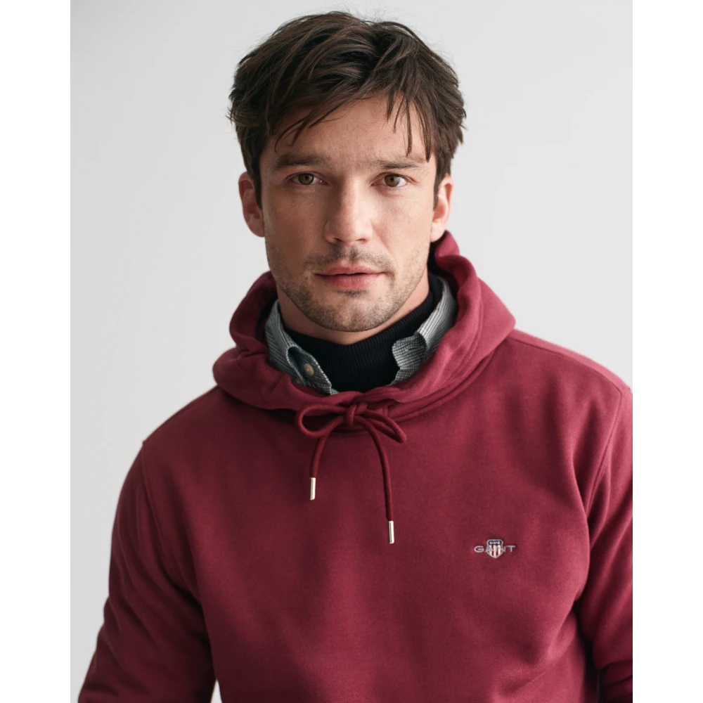 Gant Grafische hoodie met kangoeroezak Red Heren