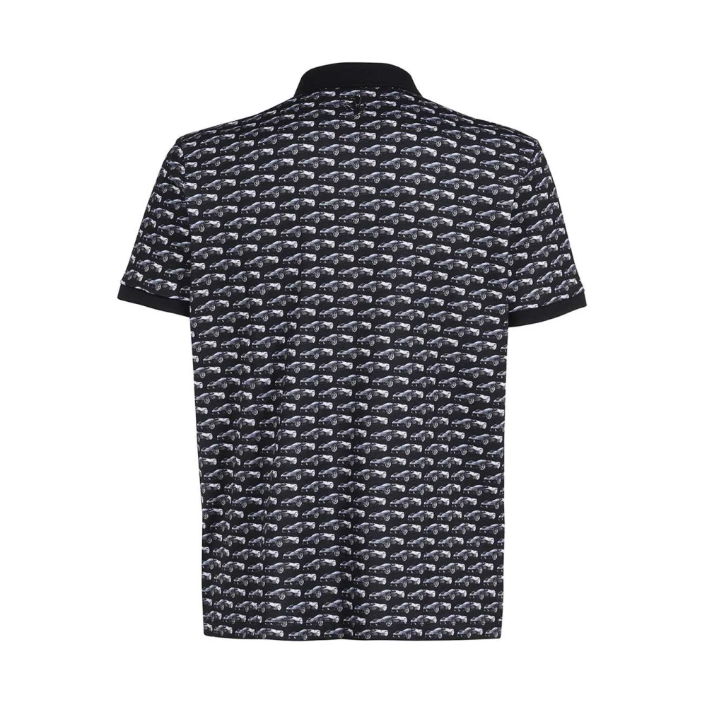 Ferrari Gestreept Stretch Katoenen Poloshirt Multicolor Heren