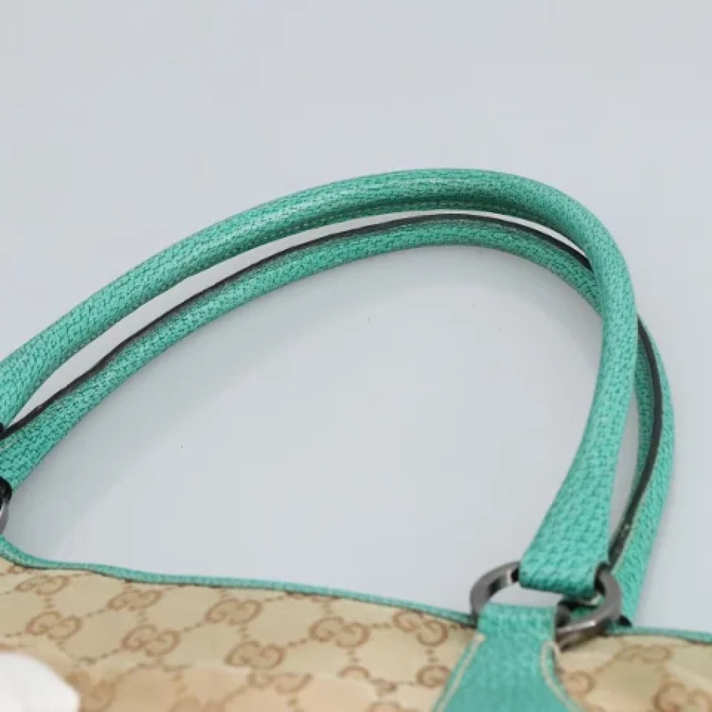 Gucci Vintage Pre-owned Canvas handbags Beige Dames
