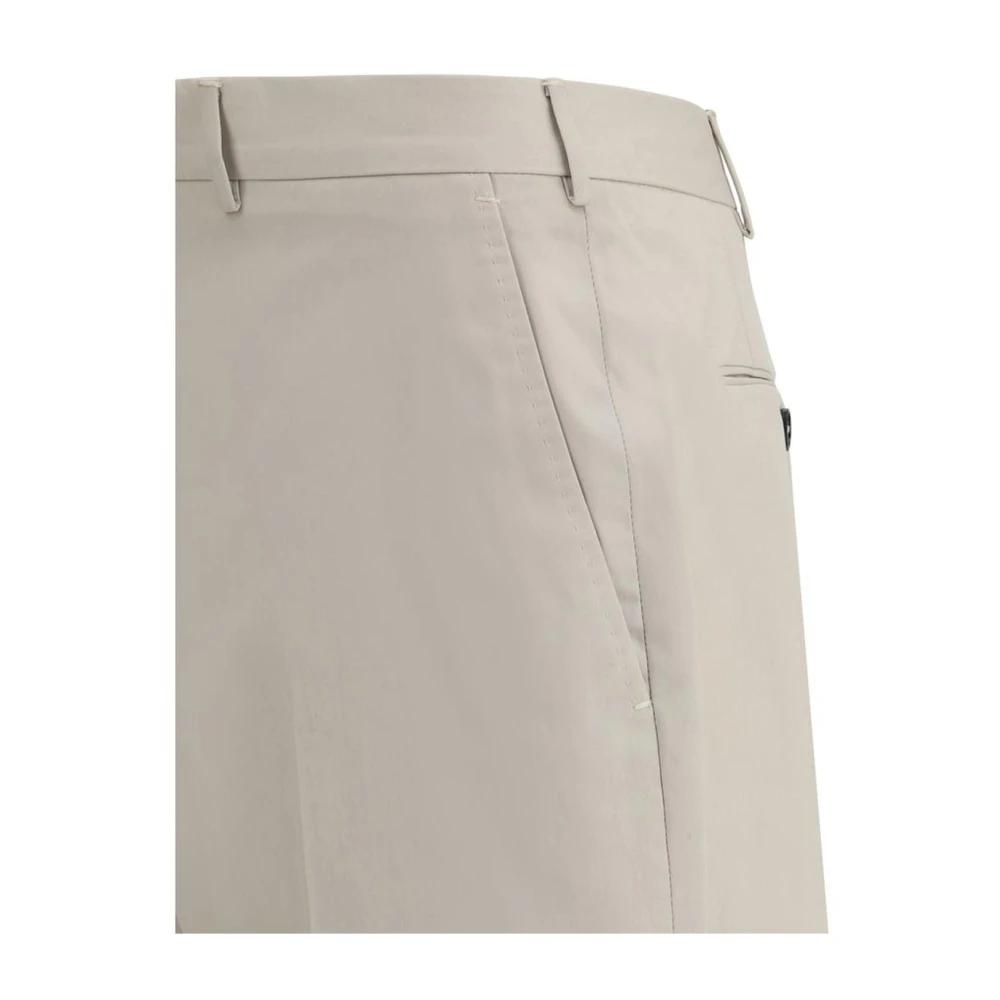 Ermenegildo Zegna Luxe Cigarette Cut Suit Broek Beige Heren