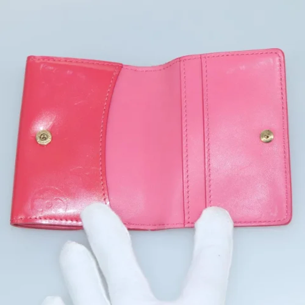 Louis Vuitton Vintage Pre-owned Leather wallets Red Dames