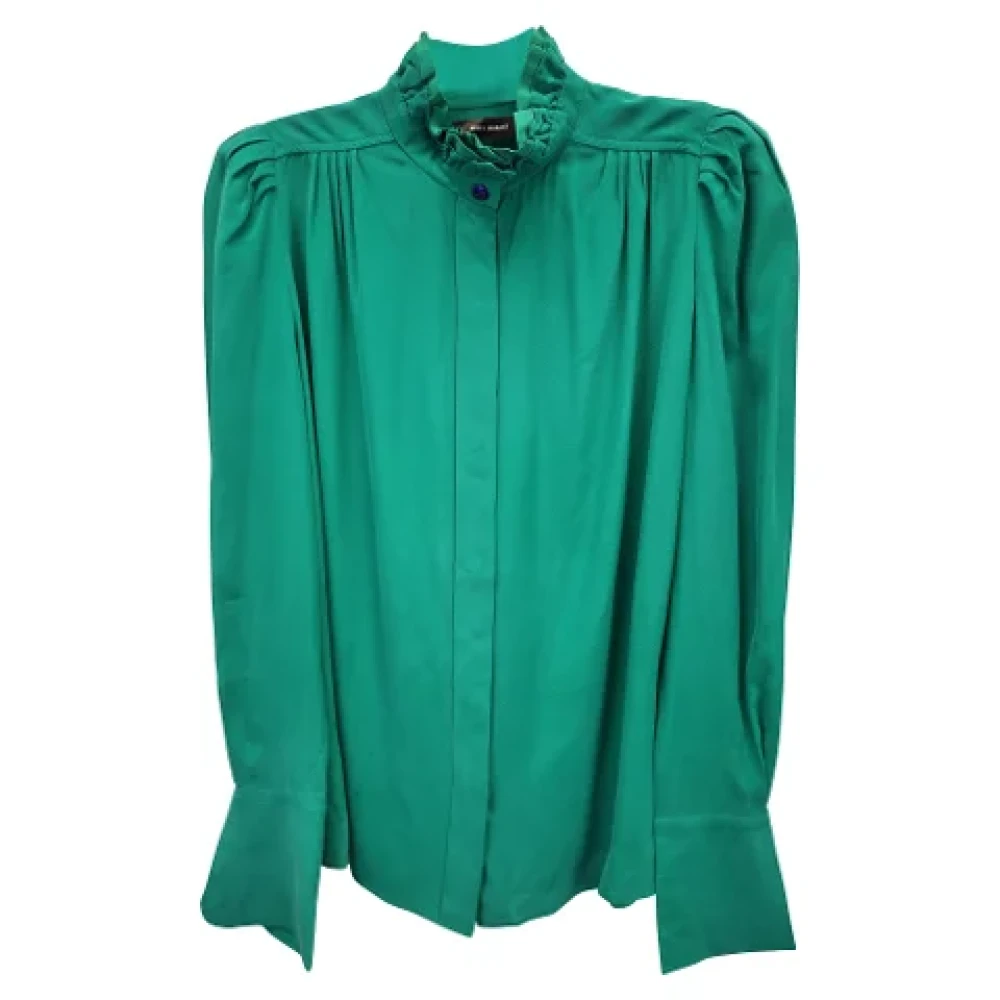Isabel Marant Pre-owned Silk tops Green Dames