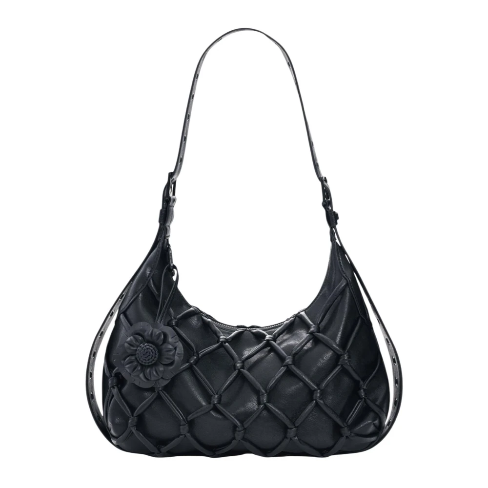 Desigual Donna Nero Borse, Taglia Unica, New,