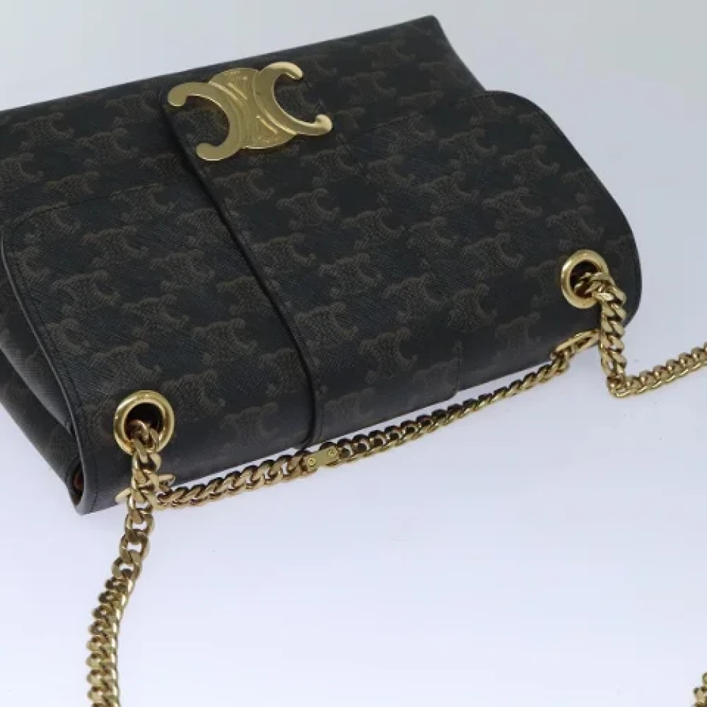 Celine Vintage Pre-owned Leather celine-bags Black Dames
