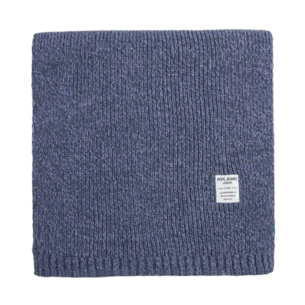 Pepe Jeans Klassieke Heren Winter Sjaal Blue Heren