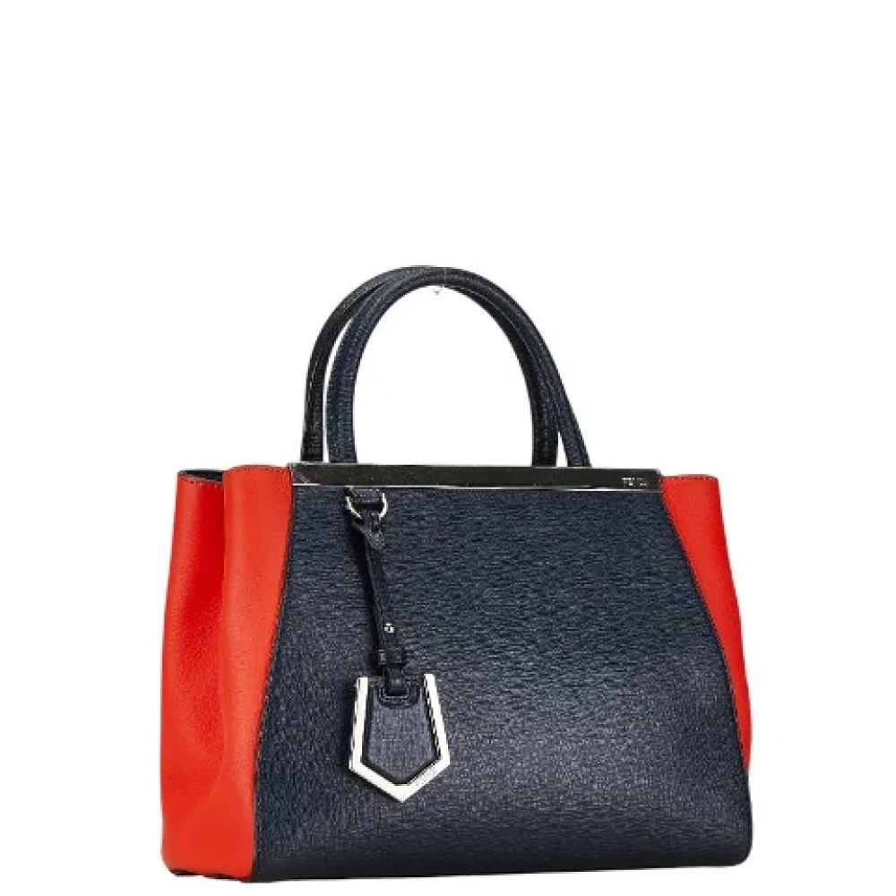 Fendi Vintage Pre-owned Leather handbags Blue Dames