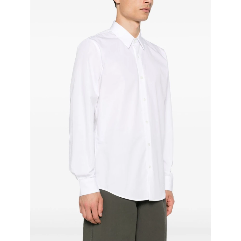 Dries Van Noten Katoenen Poplin Regular Fit Overhemd White Heren