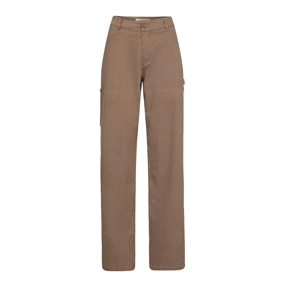 Sofie Schnoor Gestreepte loszittende broek Snos521 Brown Dames