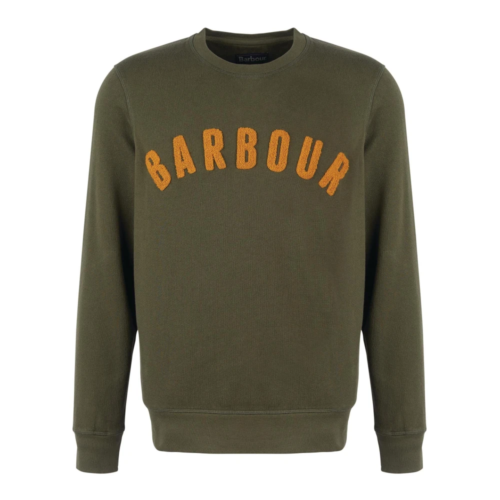 Barbour Vintage Logo Crew Sweatshirt Green Heren