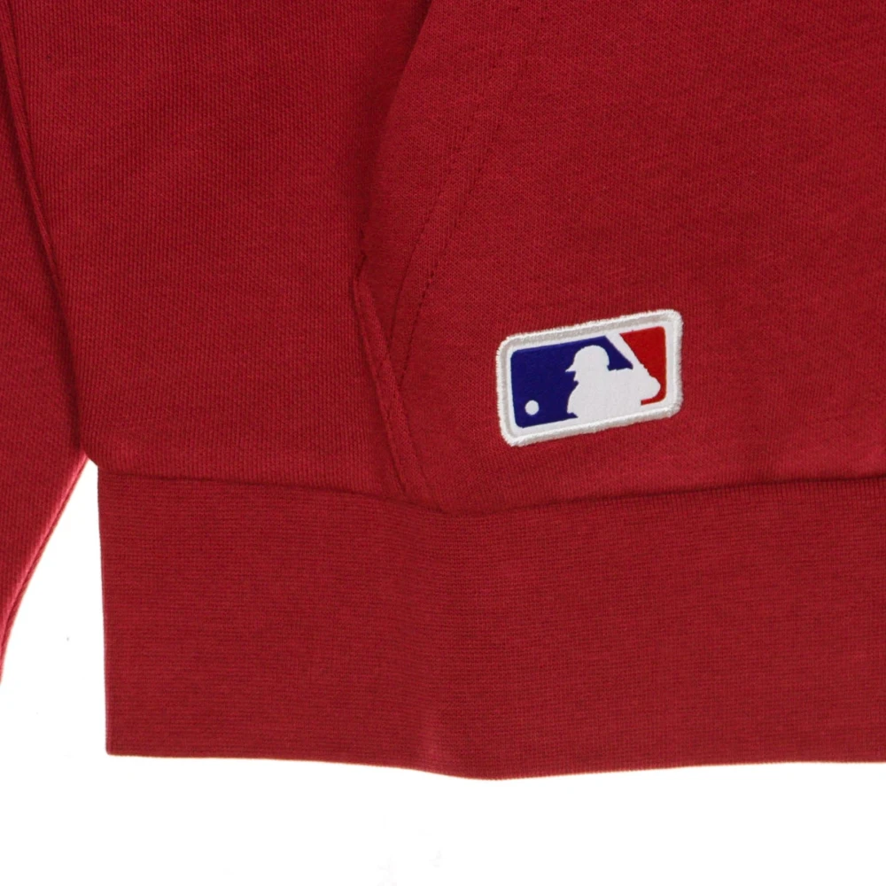 new era MLB Seizoens Team Logo Hoodie Red Heren