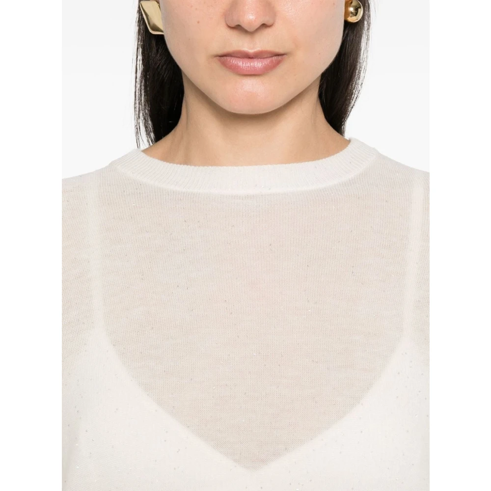 Fabiana Filippi Stijlvolle Dames Gebreide Collectie White Dames