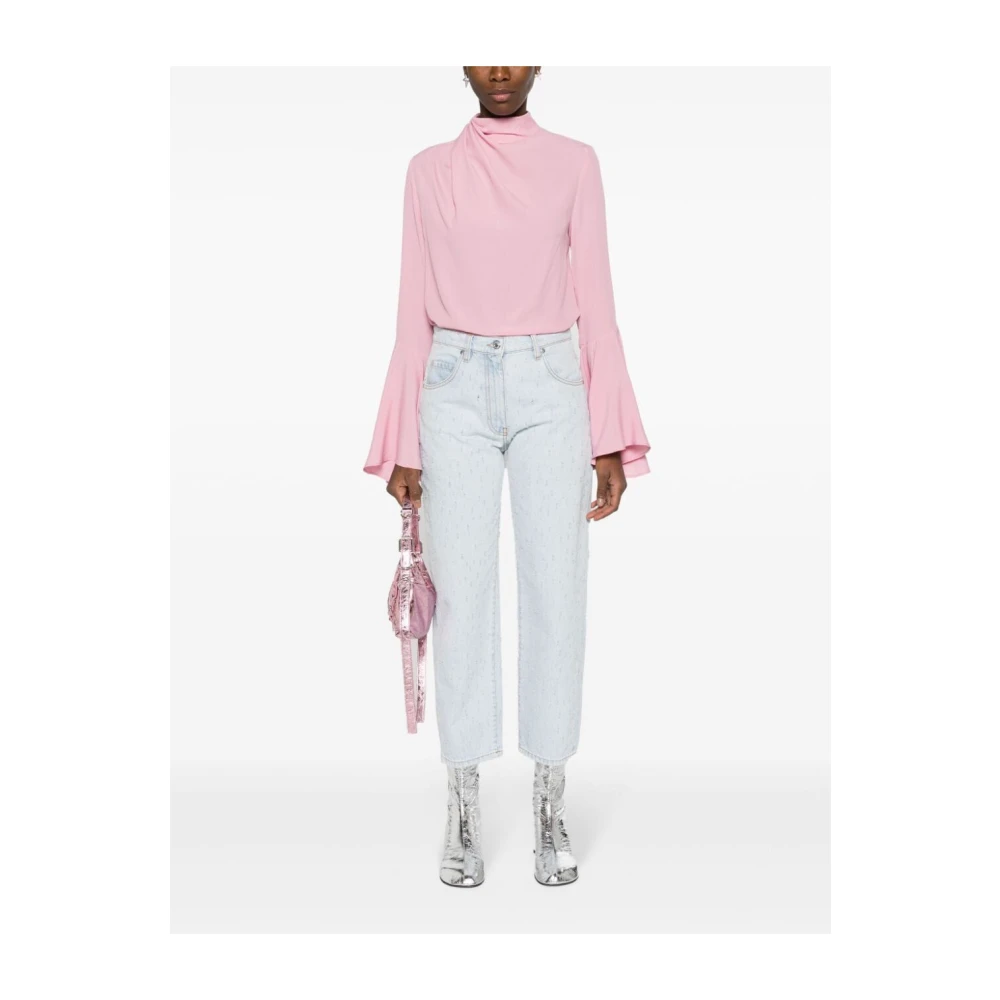 Msgm Blauwe Casual Broek voor Mannen Blue Dames