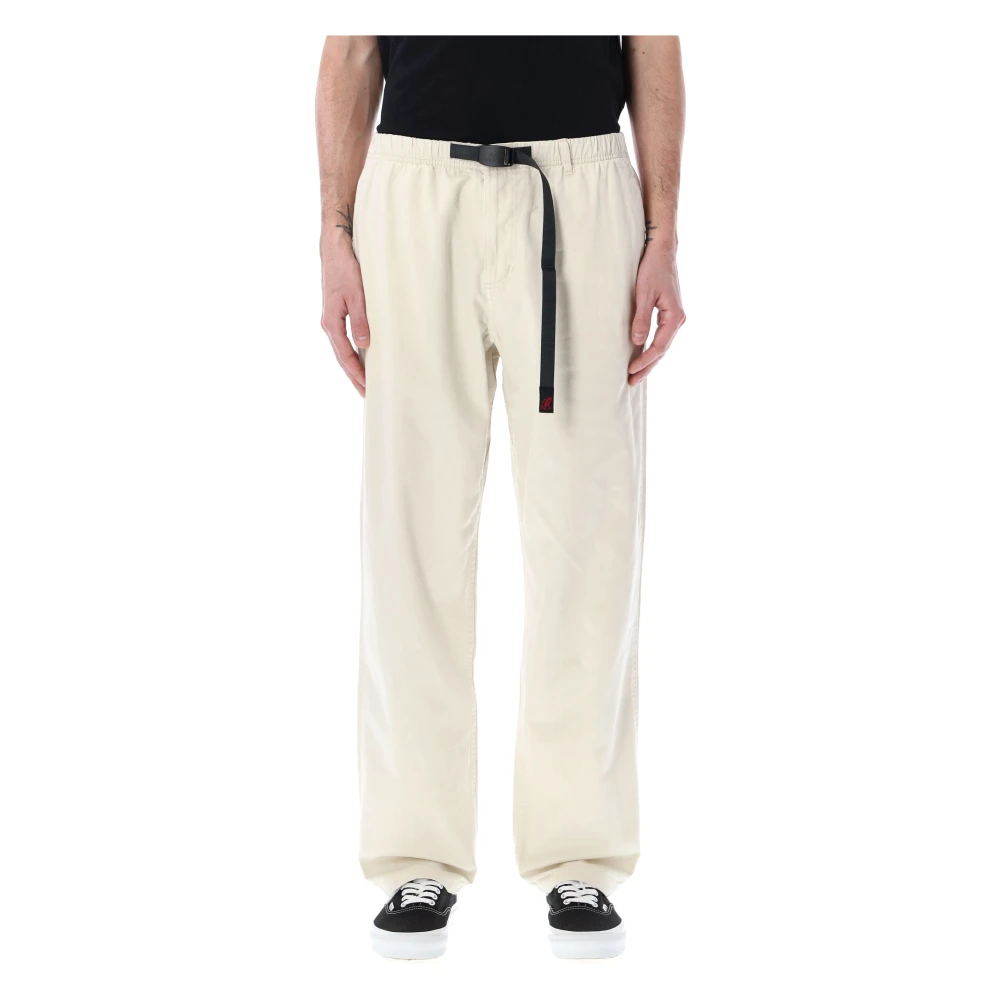 Gramicci Beige Straight Trousers, Male, Xl, Adjustable Belted Outdoor Pant
