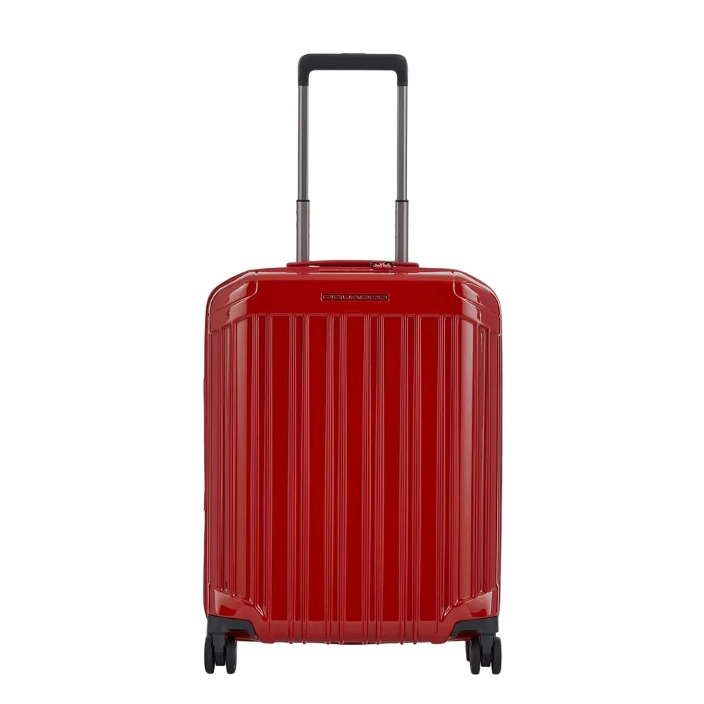 Piquadro Unisex Red Cabin Bags, One Size, Ultra Slim Hardside Spinner