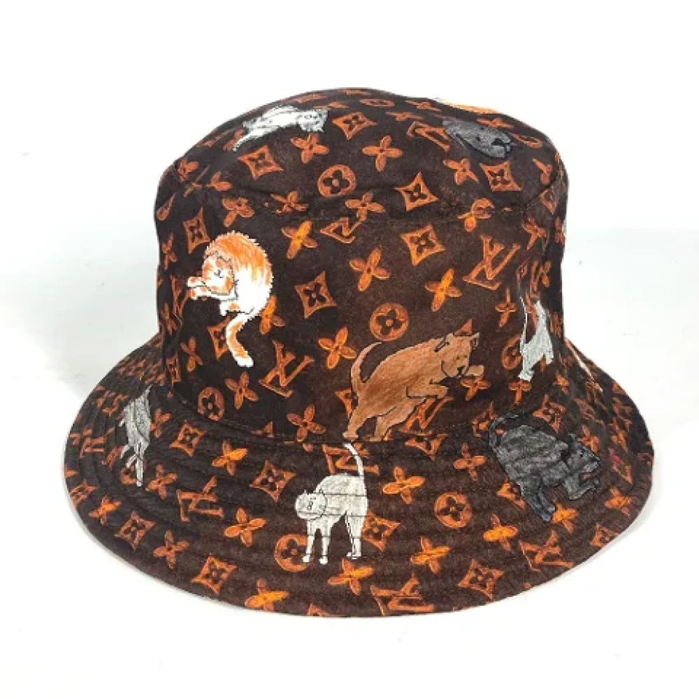 Louis Vuitton Vintage Pre-owned Fabric hats Brown Dames
