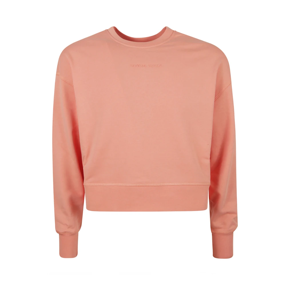 Canada Goose Relaxed Crewneck Sweaters Pink Heren