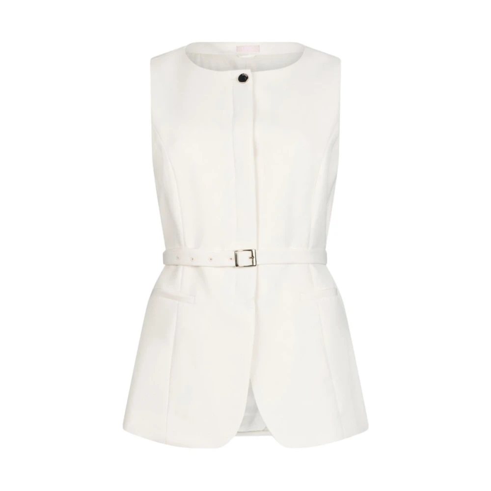 Liu Jo Mujer Beige - Chaleco Con Cinturón - Jackets - Xl - Chaleco Con Cinturón