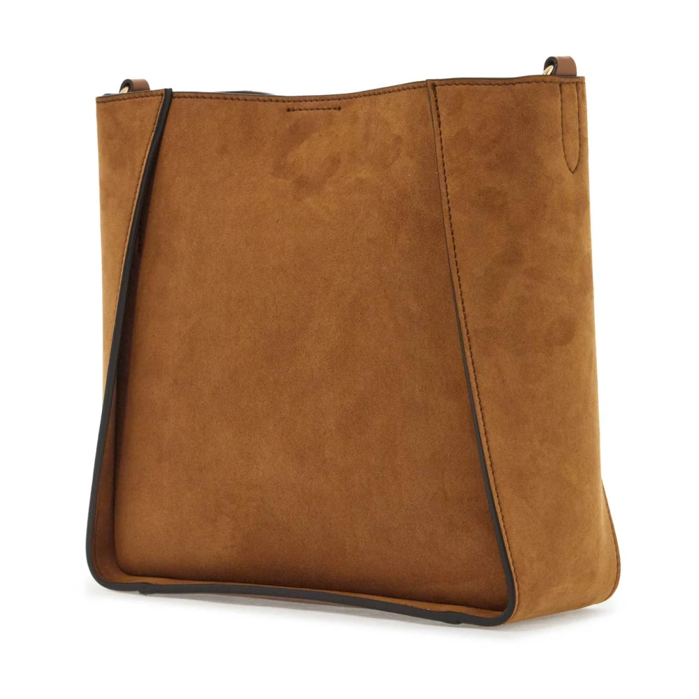 Stella Mccartney Schoudertas met Logo Branding Brown Dames