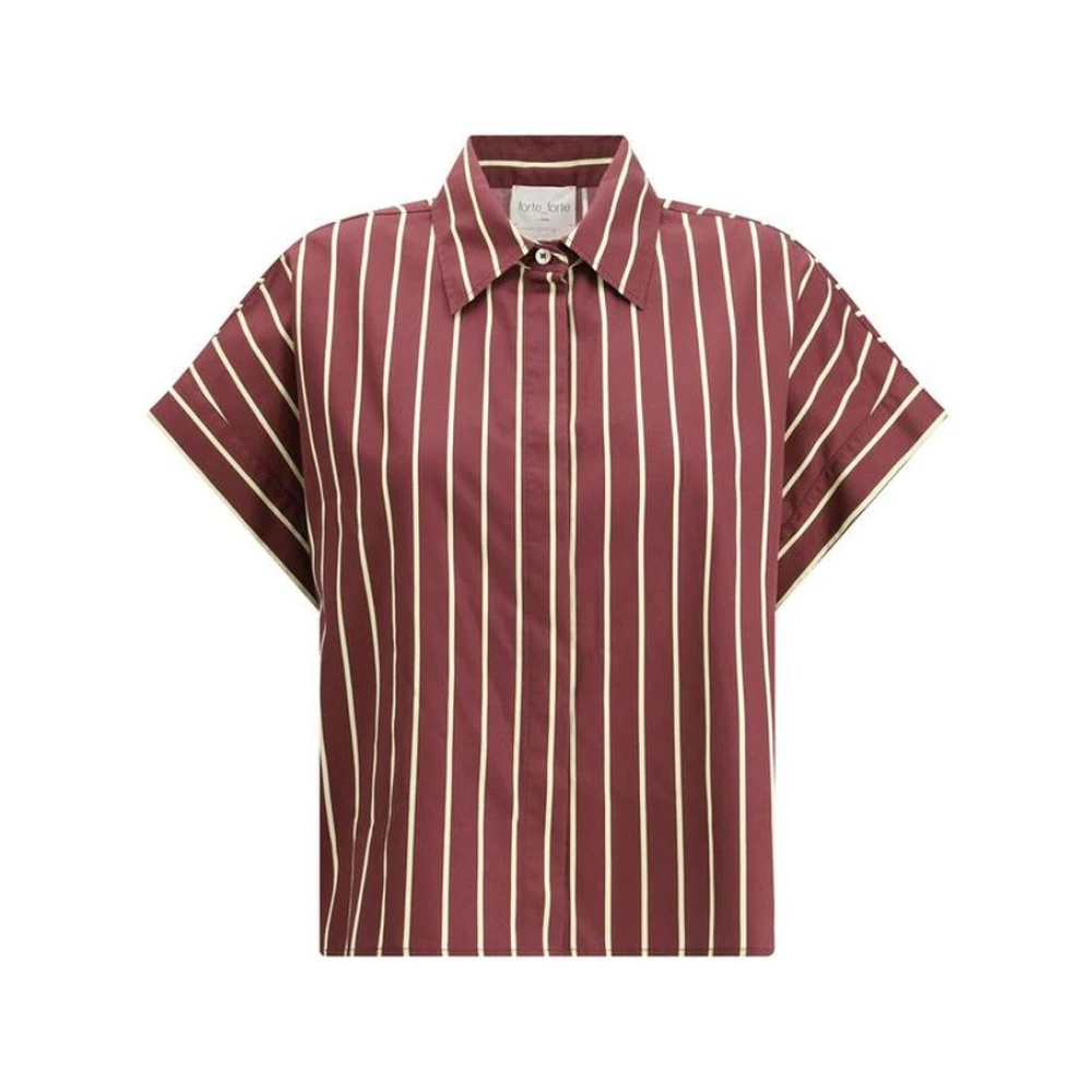 Forte Rode Shirts voor Vrouwen Ss25 Brown Dames