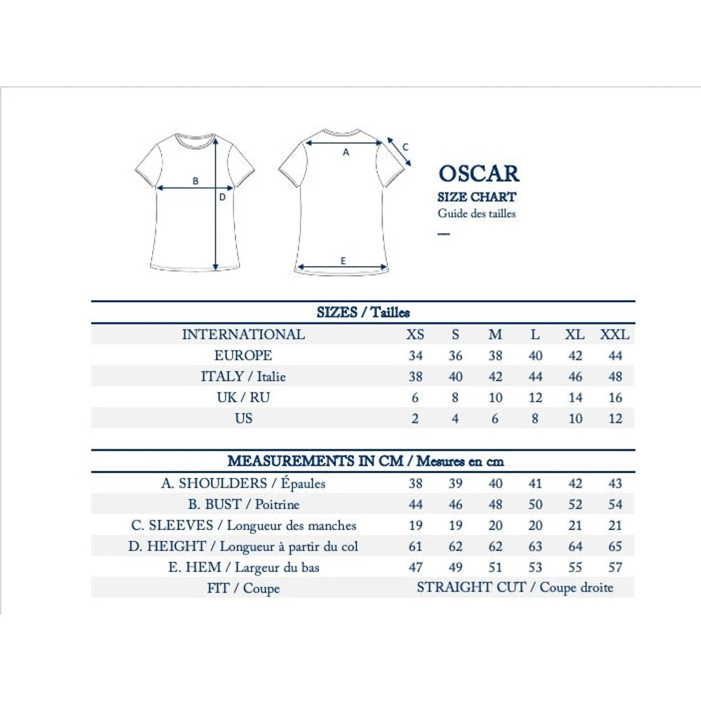 Ines De La Fressange Paris Oscar geel logo T-shirt White Dames