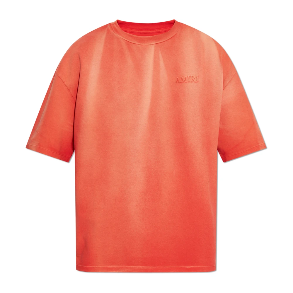 Amiri T-shirt met logo Red Heren