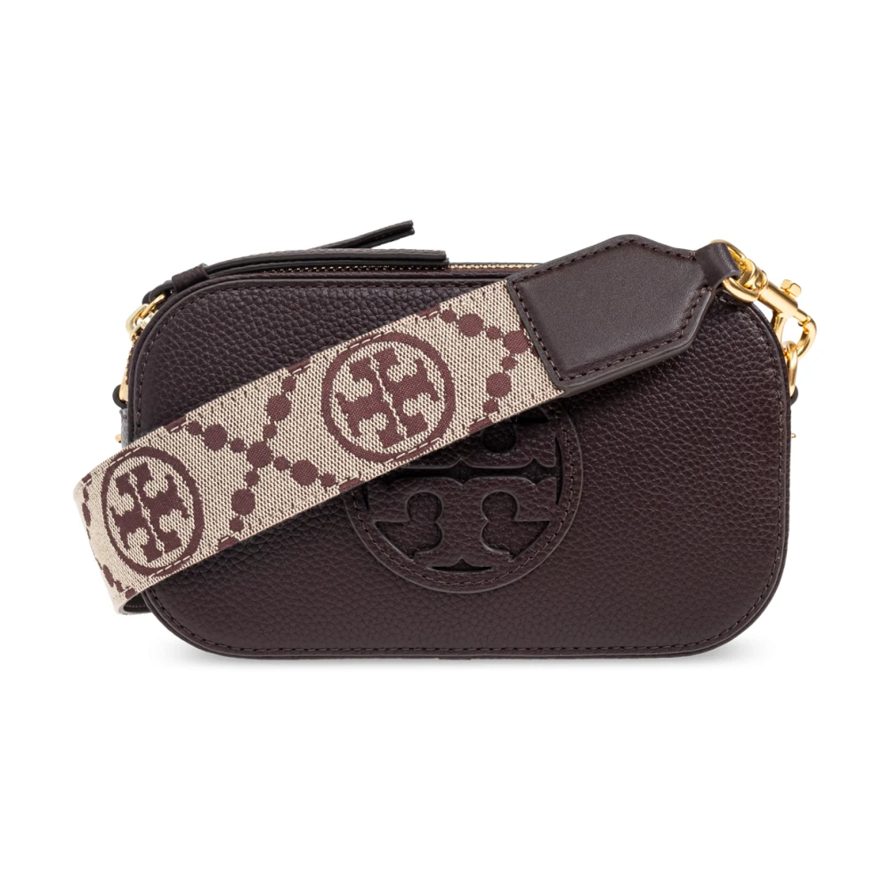 TORY BURCH Mini Crossbody Tas met Dubbele Rits Red Dames