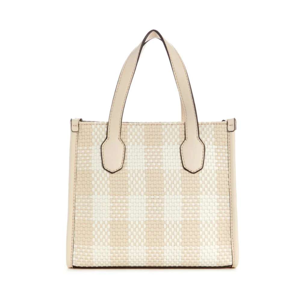 Guess Silvana 2 Compartiment Tote Tas White Dames