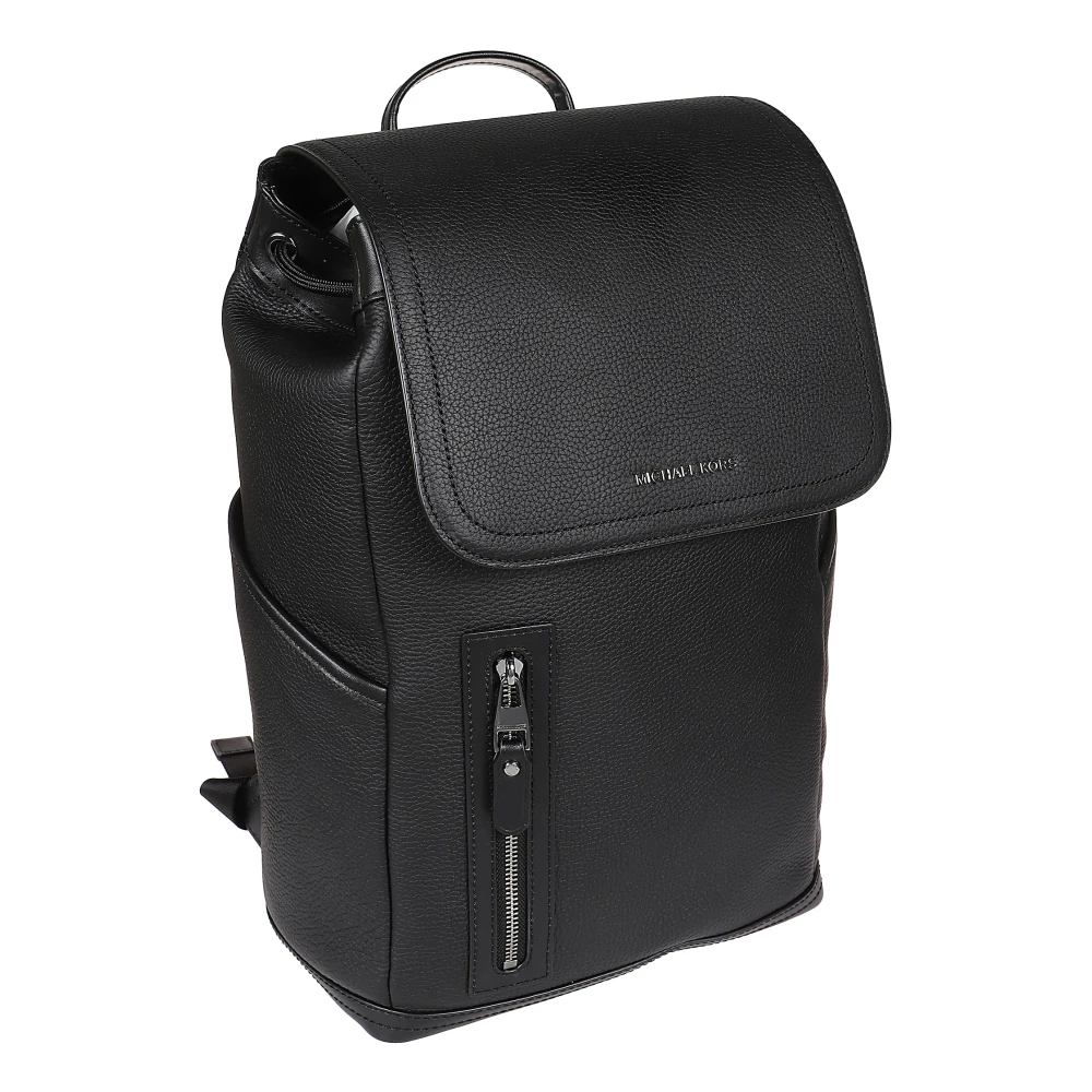 Michael Kors Modieuze Flap Rugzak Black Heren