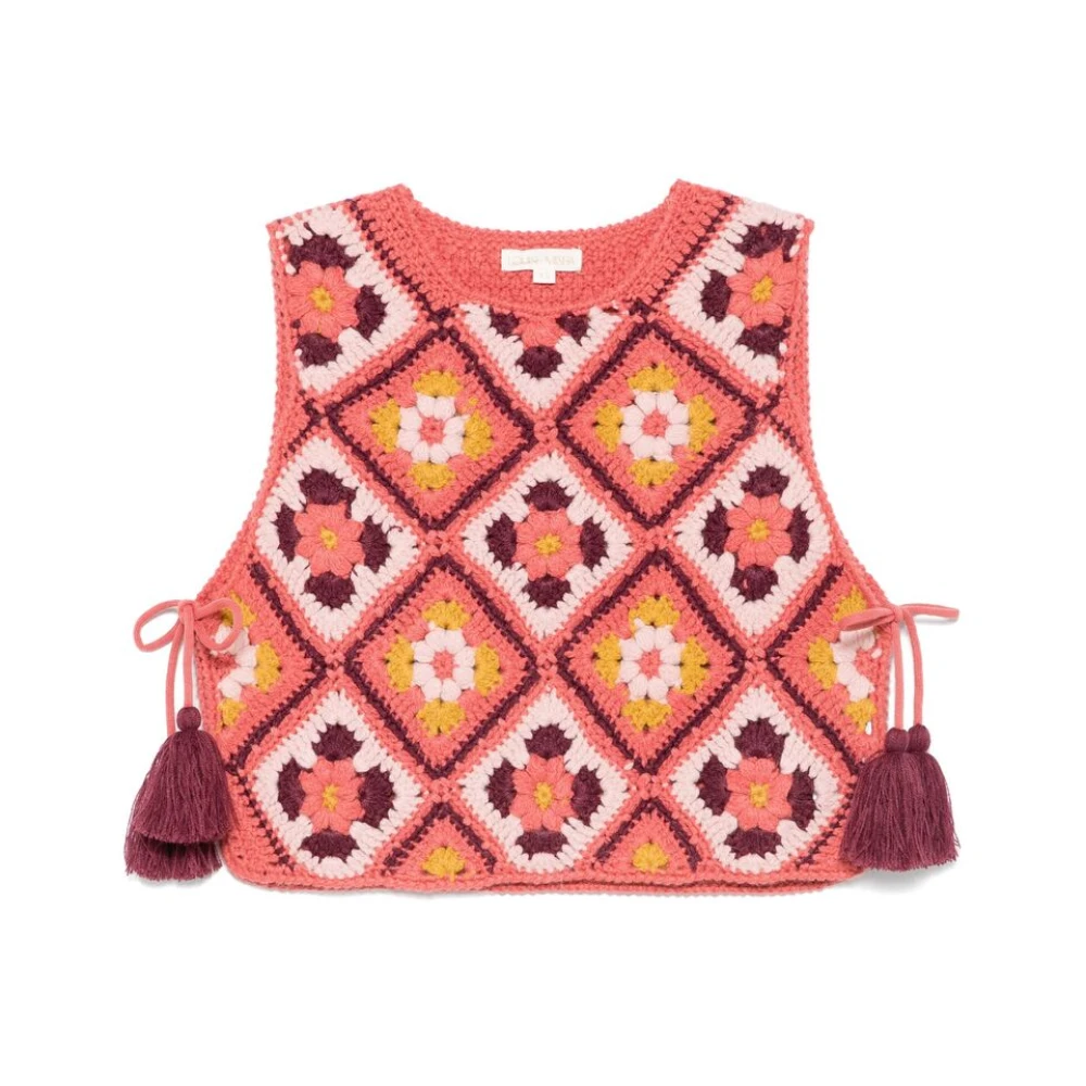 Louise Misha Gehaakte Gebloemde Trui Multicolor Dames