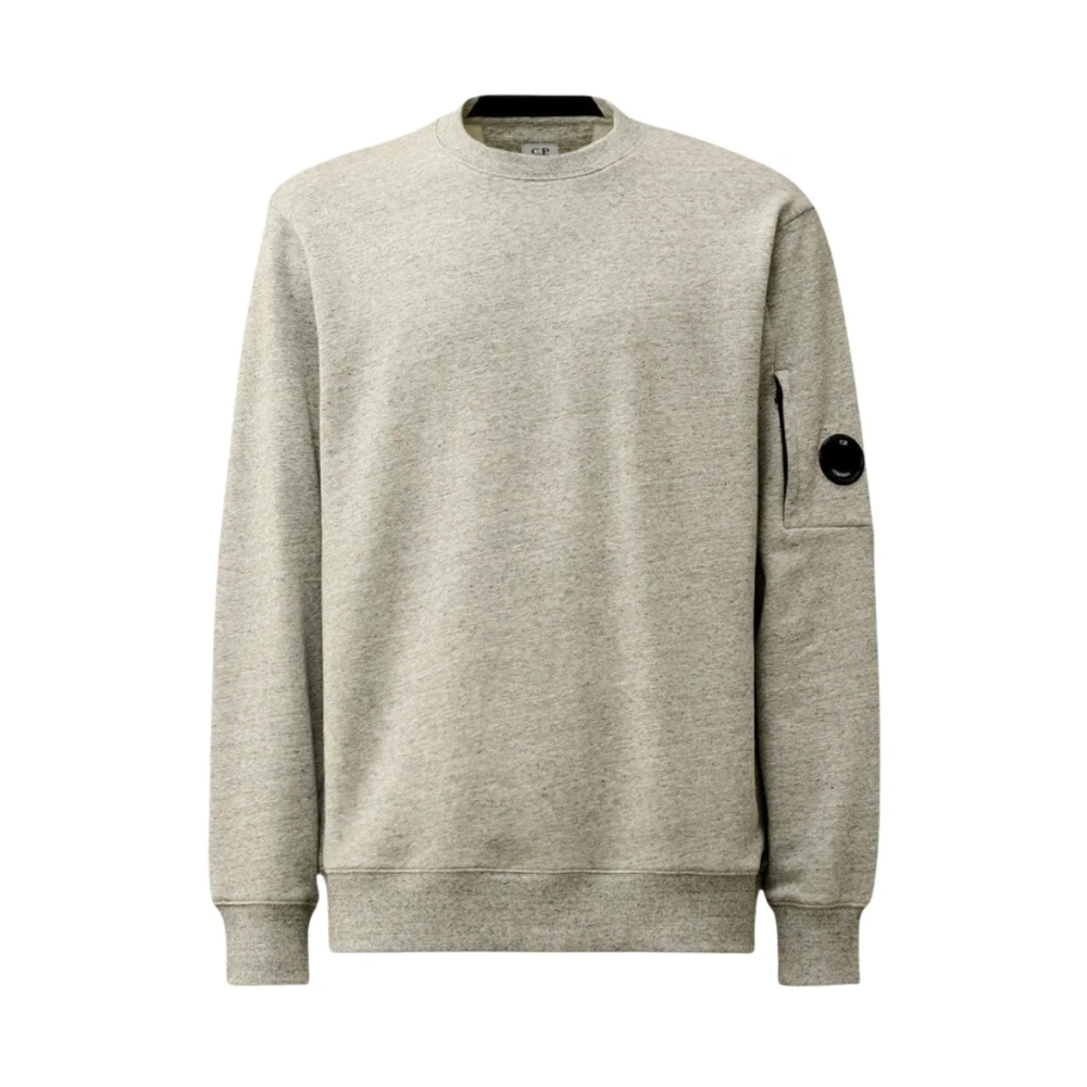 C.p. Company Men's Gray Cotton Gauze Crewneck Sweatshirt