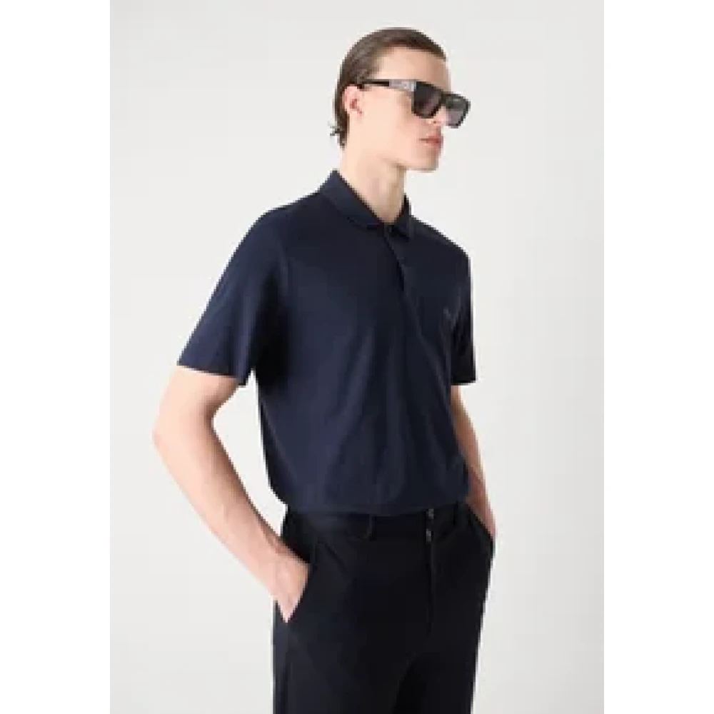 Boss Blue Polo Shirts, Male, L, Parlay Polo