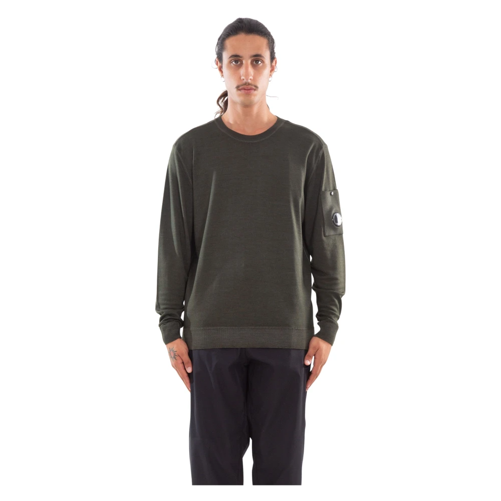 C.P. Company Snel Geverfd Merinowol Gebreid Green Heren