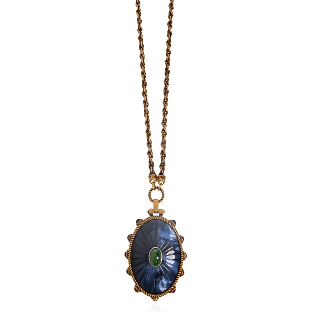 Versace Unisex Gul Accessoarer One Size, Tivoli Long Necklace