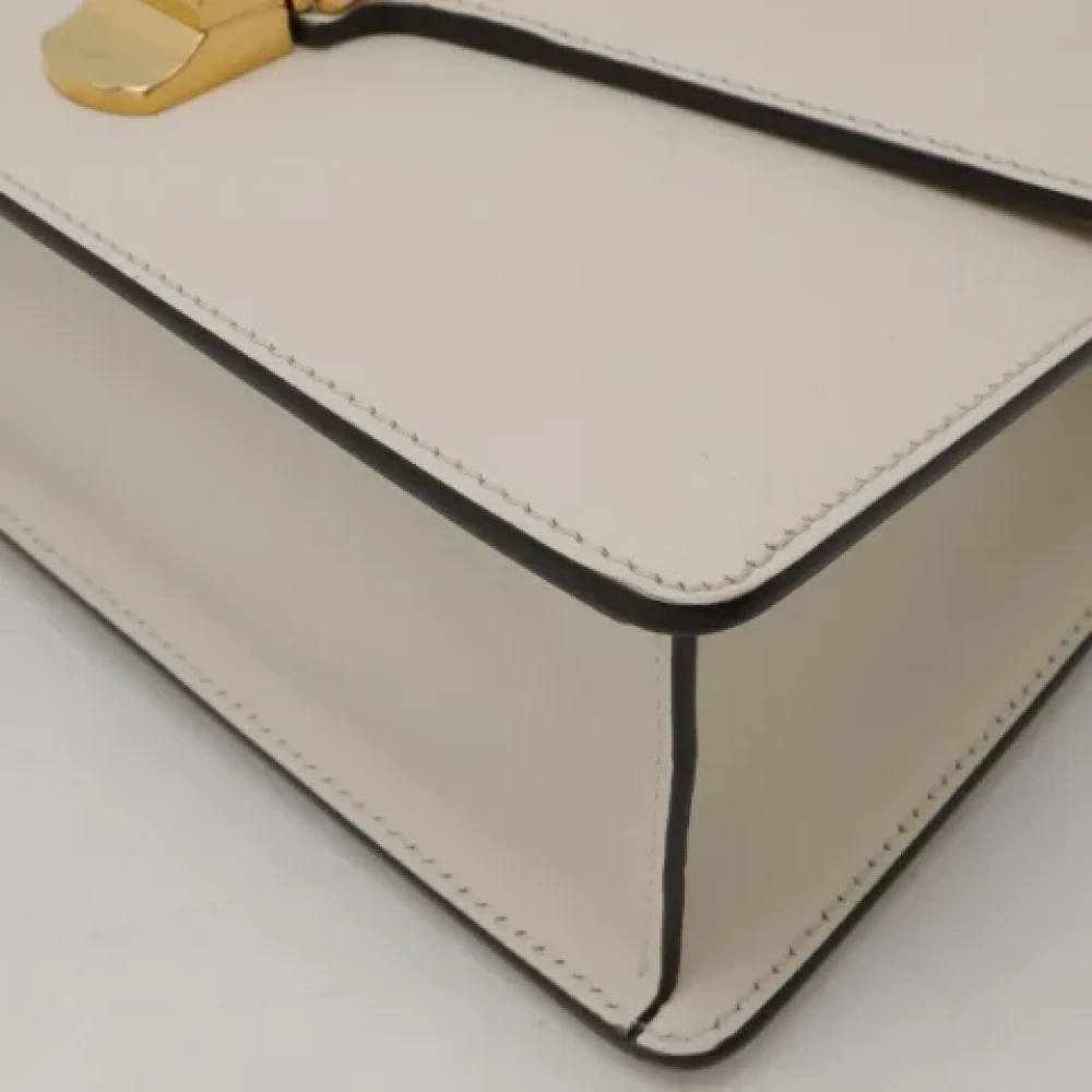 Gucci Vintage Pre-owned Leather gucci-bags White Dames