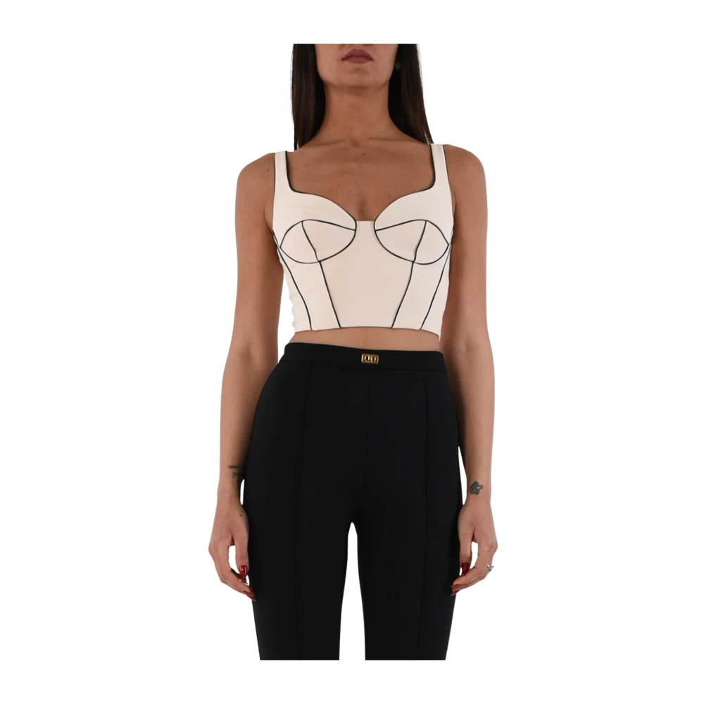 Tops > Sleeveless Tops - - Elisabetta Franchi - Modalova