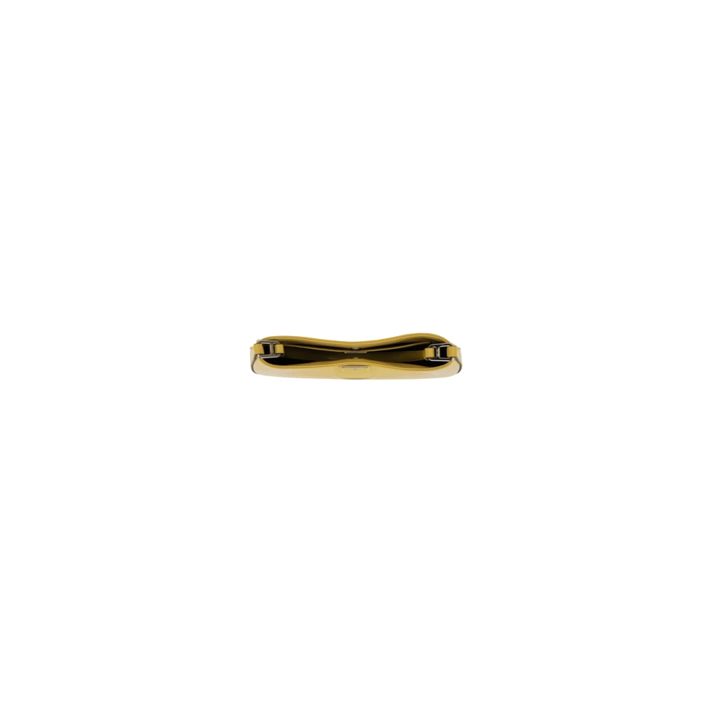 Prada Leren schoudertas voor dames met magnetische sluiting Yellow Dames