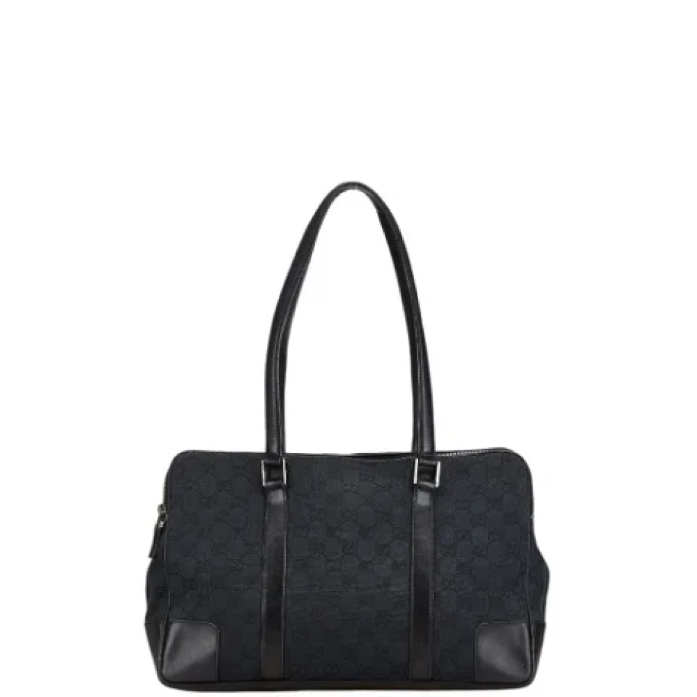 Gucci Vintage Pre-owned Canvas shoulder-bags Black Dames