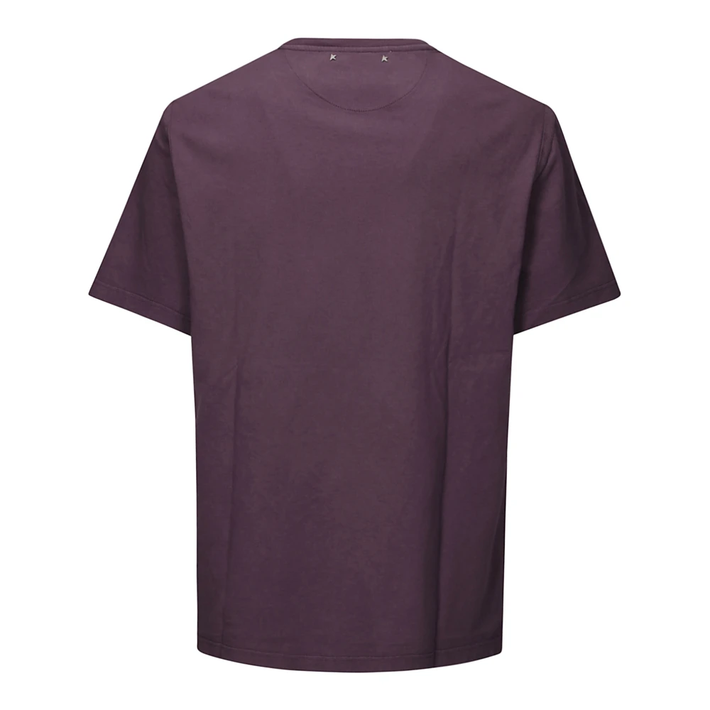 Golden Goose Journey Regular T-Shirt Purple Heren