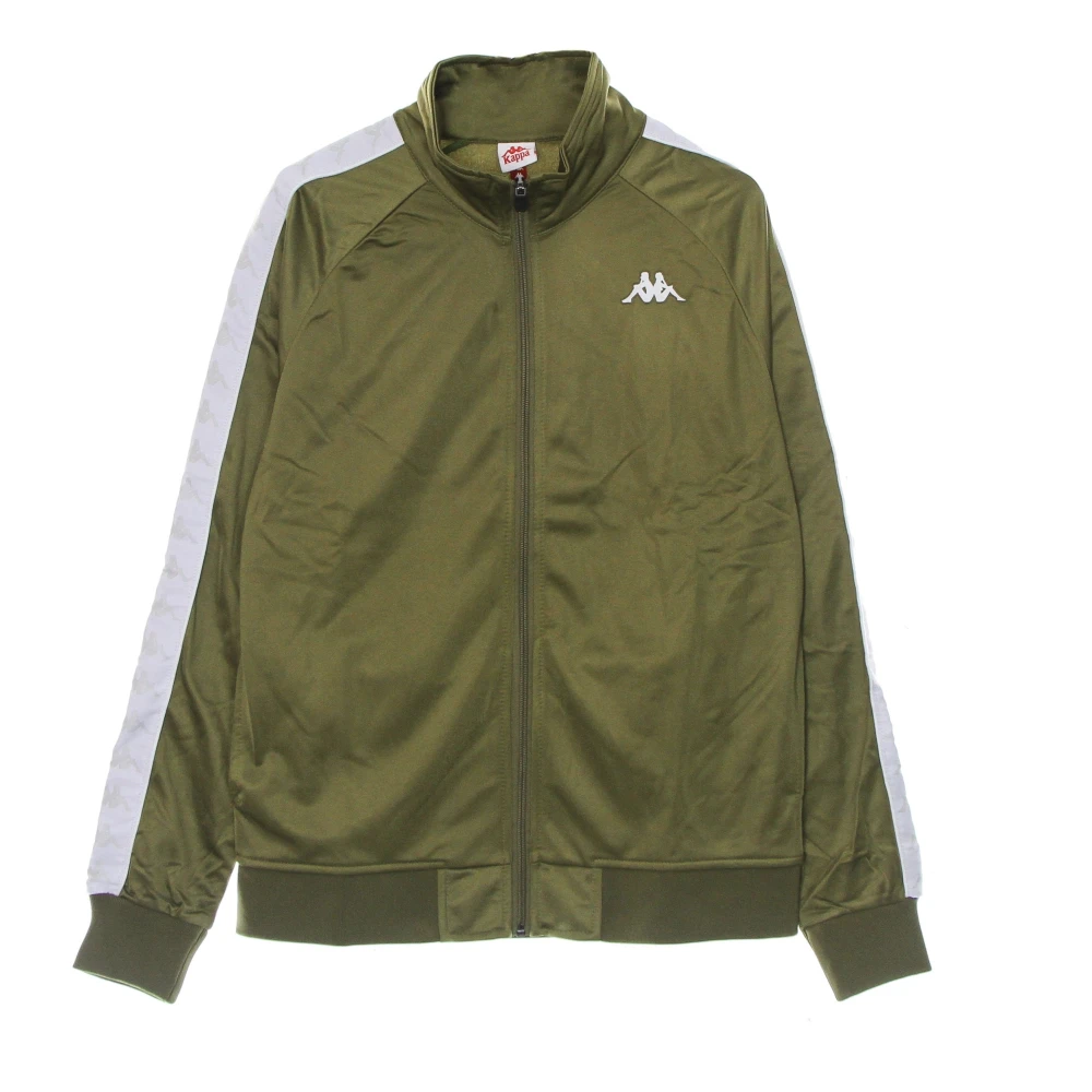 Kappa Slim Heren Trainingsjack Groen Militair wit Green Heren