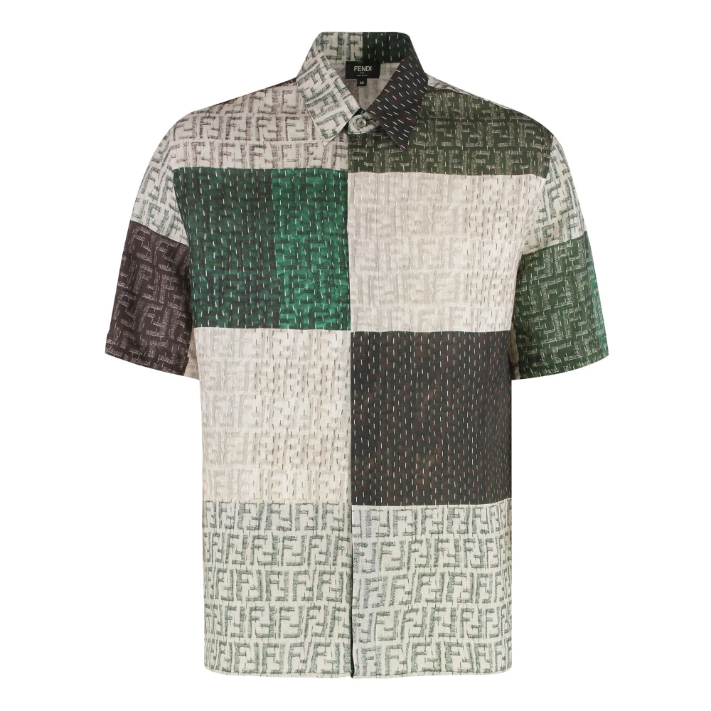 Fendi Herren Multicolor Shirts, Mehrfarbig, Mgröße: