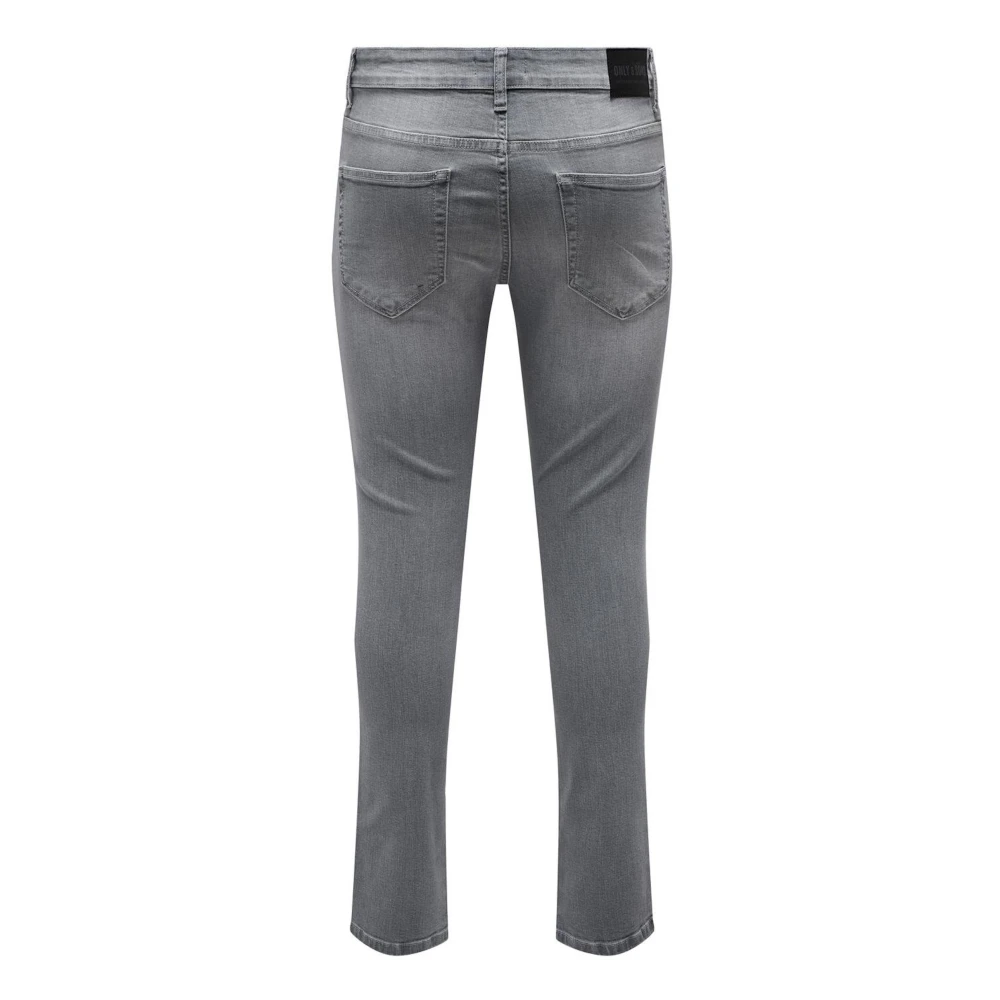 Only & Sons Moderne Slim Fit Jeans Gray Heren