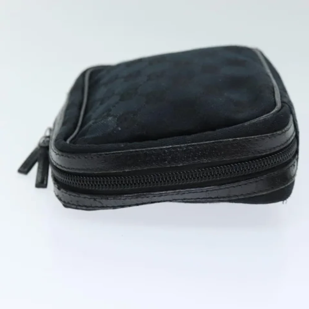 Gucci Vintage Pre-owned Canvas pouches Black Dames