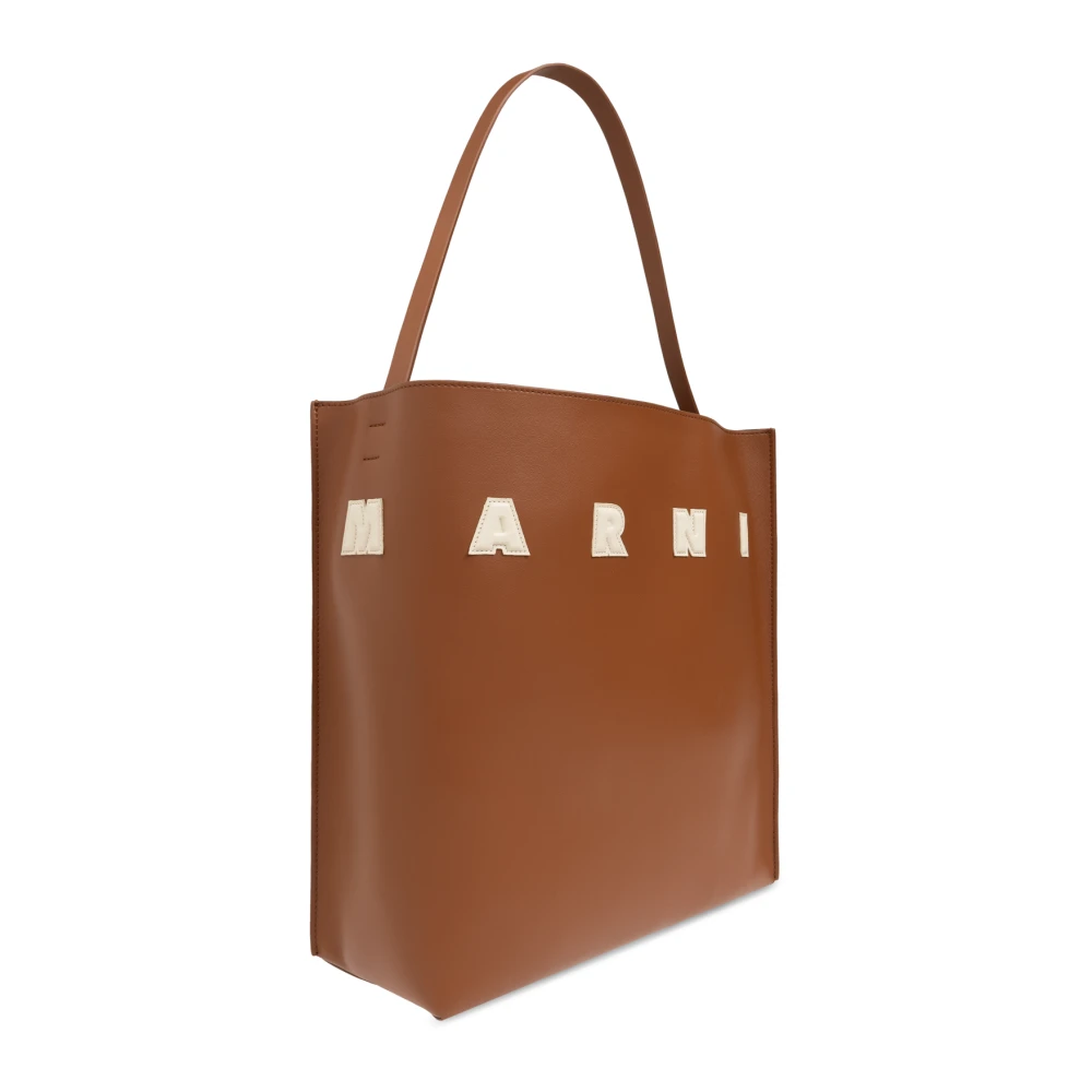 Marni Tas type Shopper Brown Dames