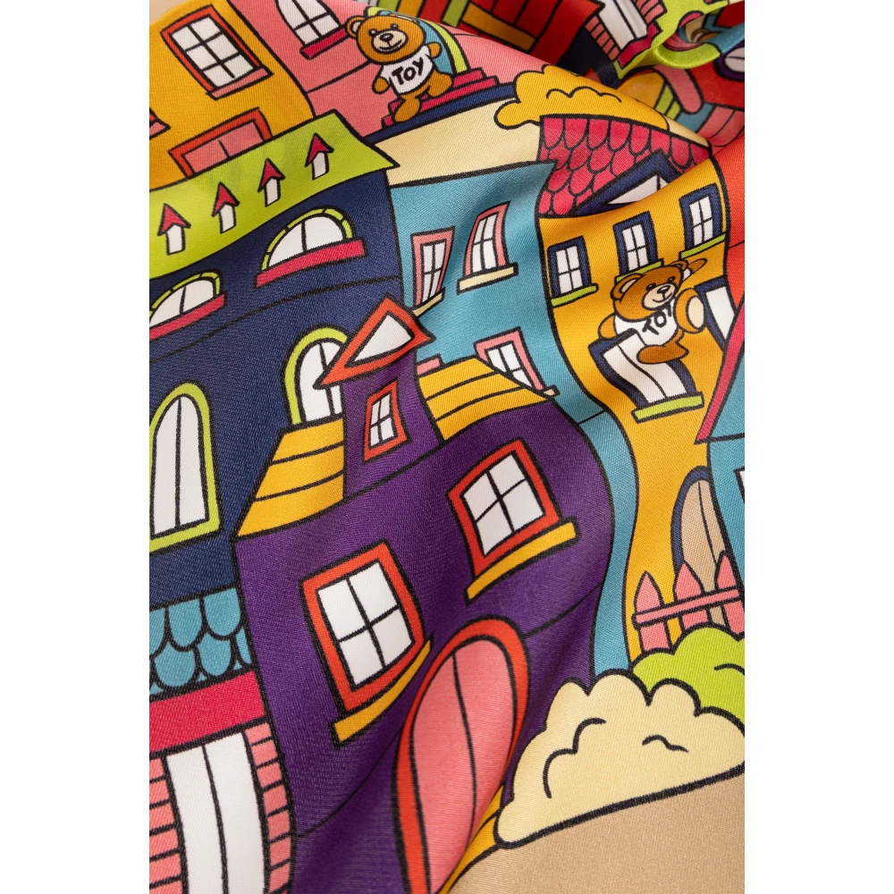 Moschino Zijden sjaal Multicolor Heren