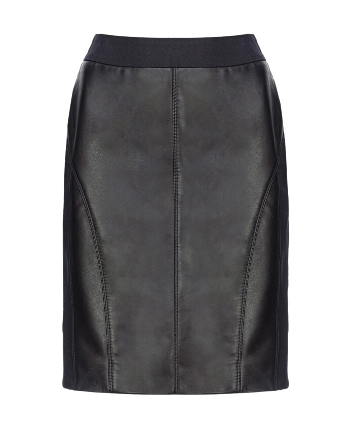 leather-and-fabric-skirt