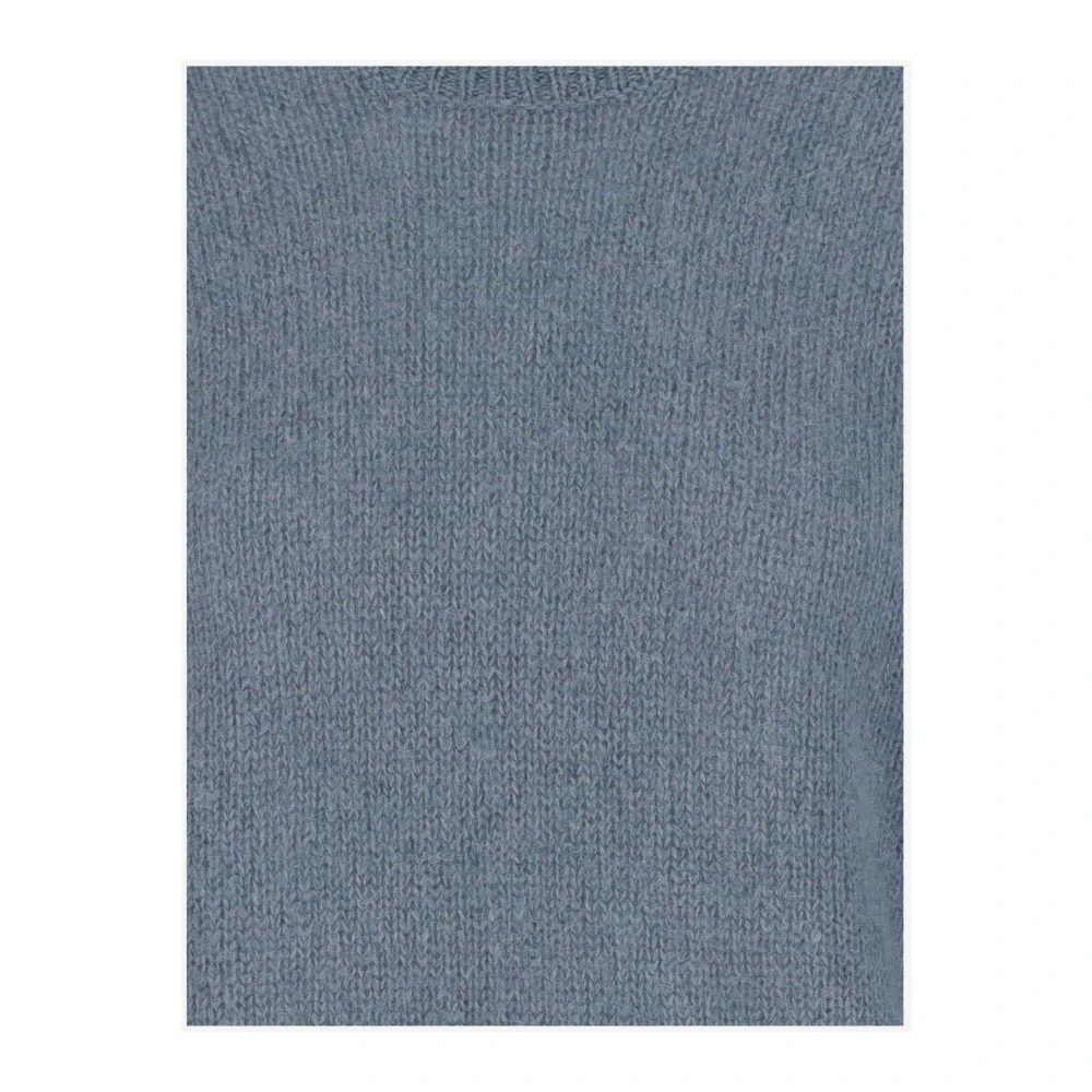 By Malene Birger Wolmix Crew Neck Sweater By Herenne Birger Blue Dames