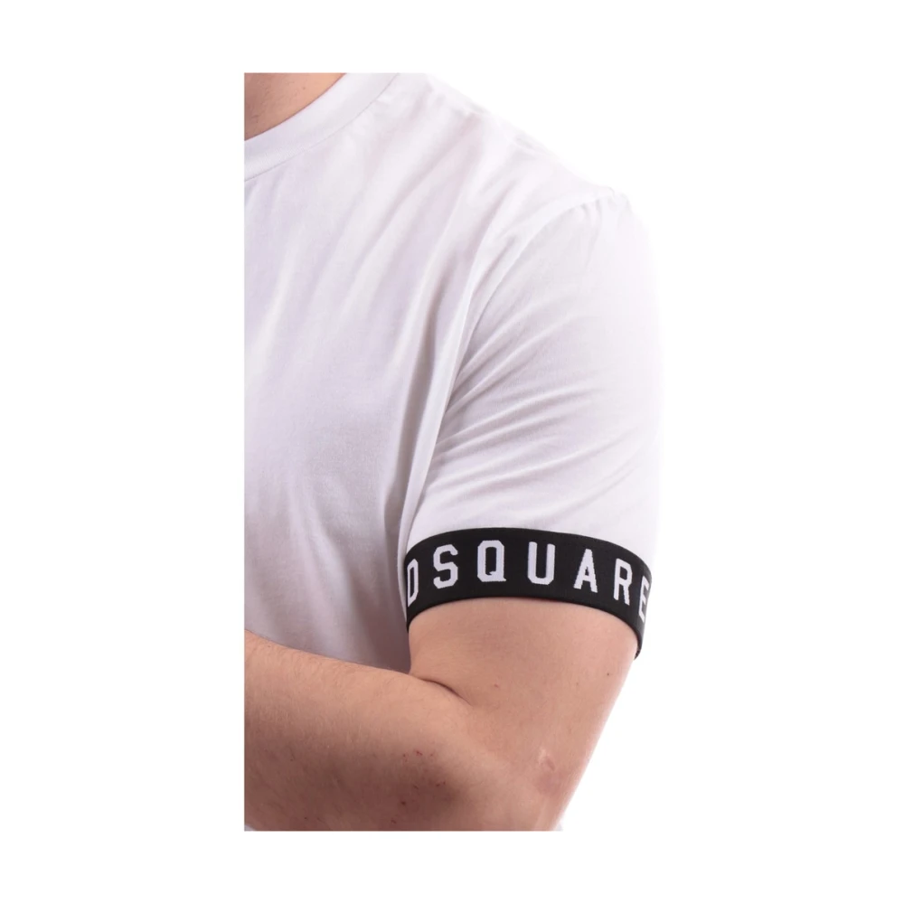 Dsquared2 Iconische Banda Korte Mouw T-shirt White Heren