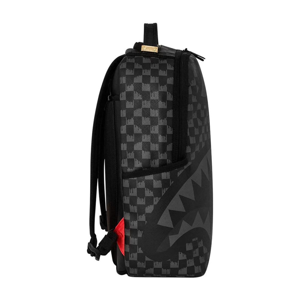 Sprayground Hangover Drip Check Rugzak Black Unisex