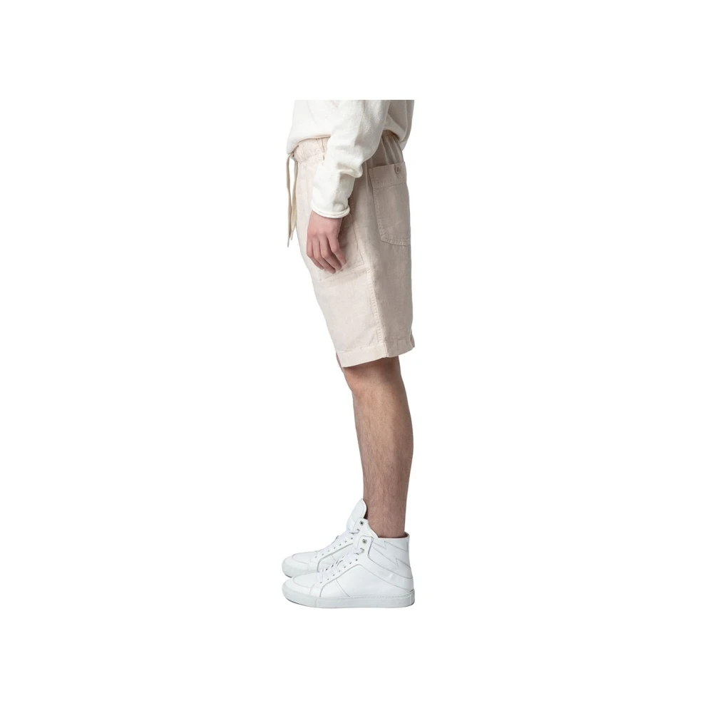 Zadig & Voltaire Korte Zomer Shorts Beige Heren