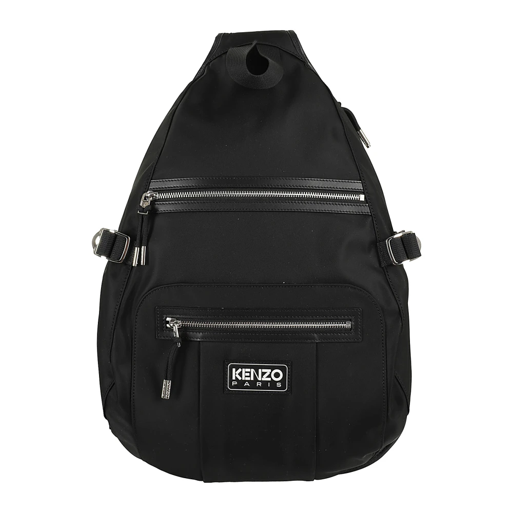 Kenzo Stijlvolle One Shoulder Rugzak Black Heren